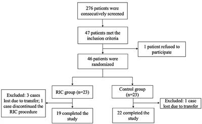 Remote Ischemic Conditioning in the Prevention for Stroke-Associated Pneumonia: A Pilot Randomized Controlled Trial